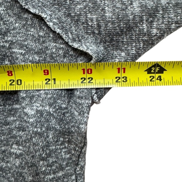 Knox Rose Heather Gray Floral Embroidered Pullover Sweatshirt Sweater L - Picture 7 of 10